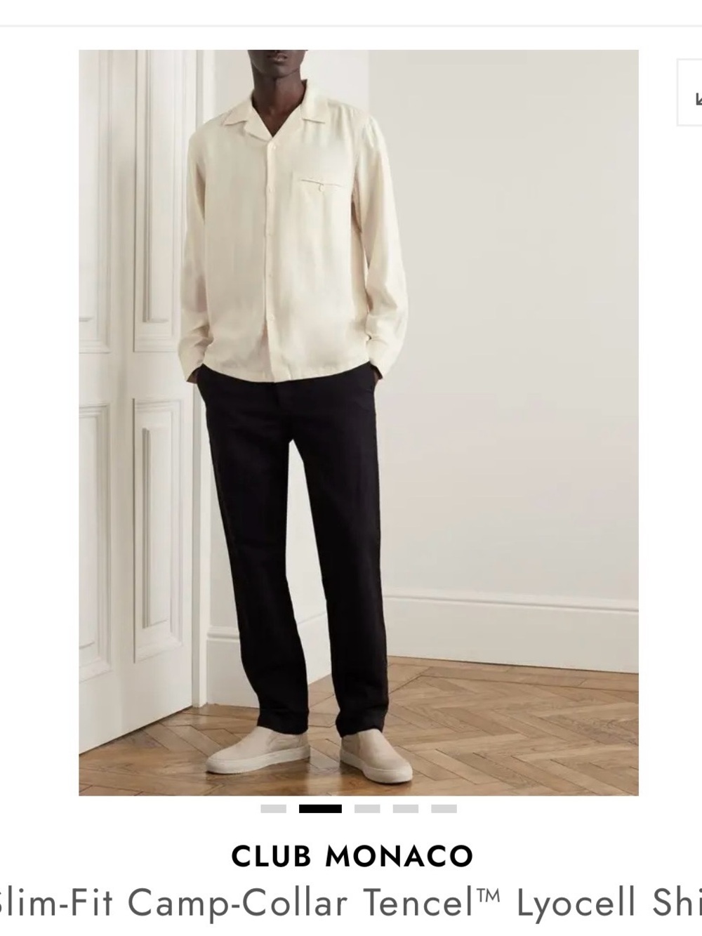 Club Monaco Men's Textured long sleeve Medium NWT Tensel Lyocell